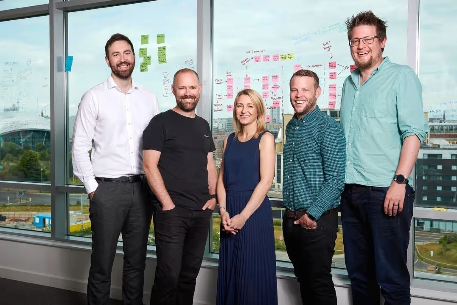 The Wordnerds team celebrating their 2019 funding round