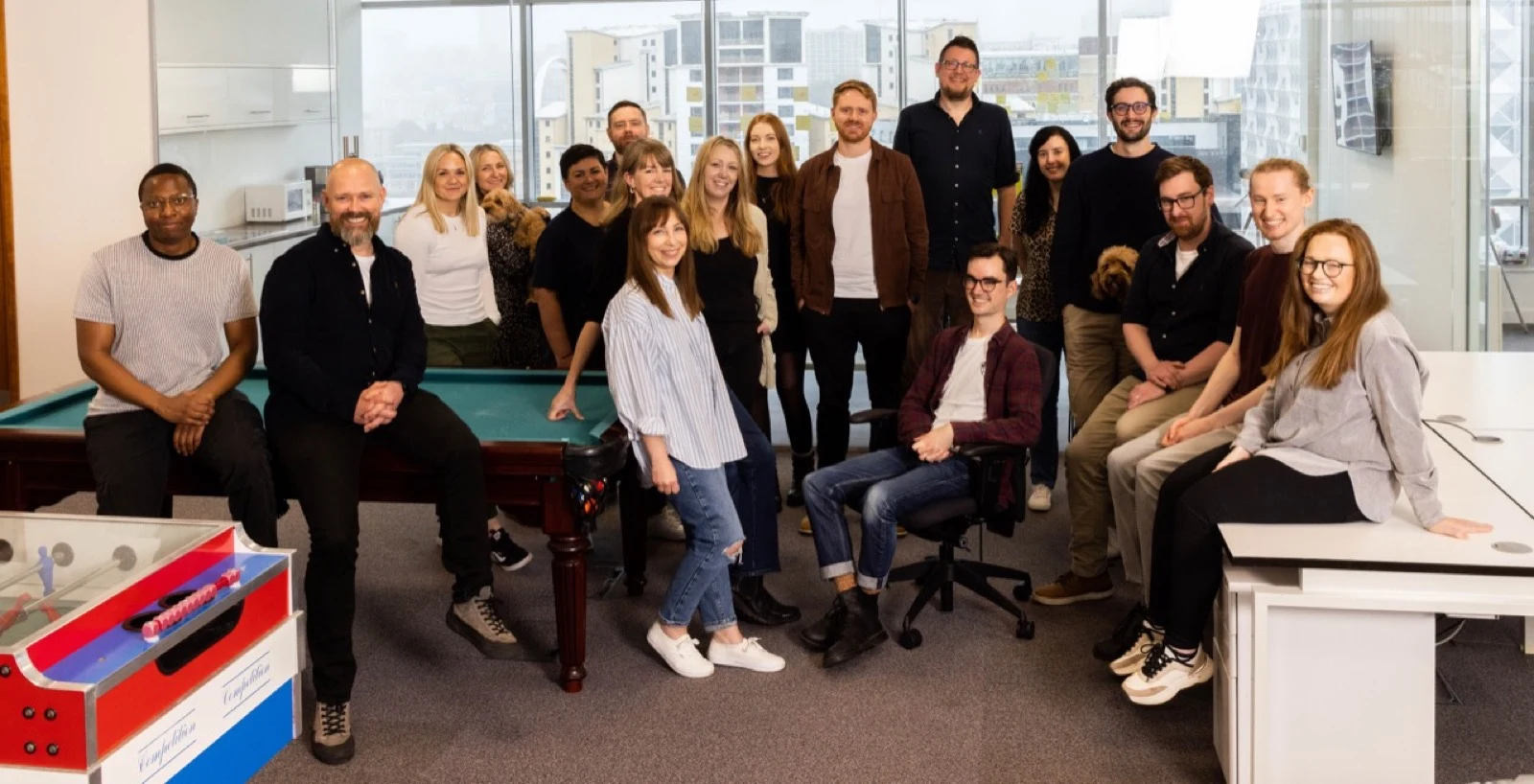 The Wordnerds team at the Proto office, 2024